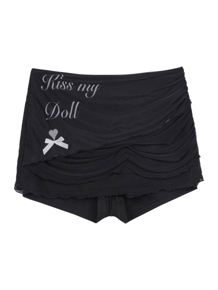 Mesh print shorts【s0000008882】