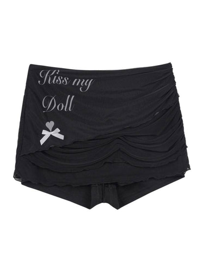 Mesh print shorts【s0000008882】