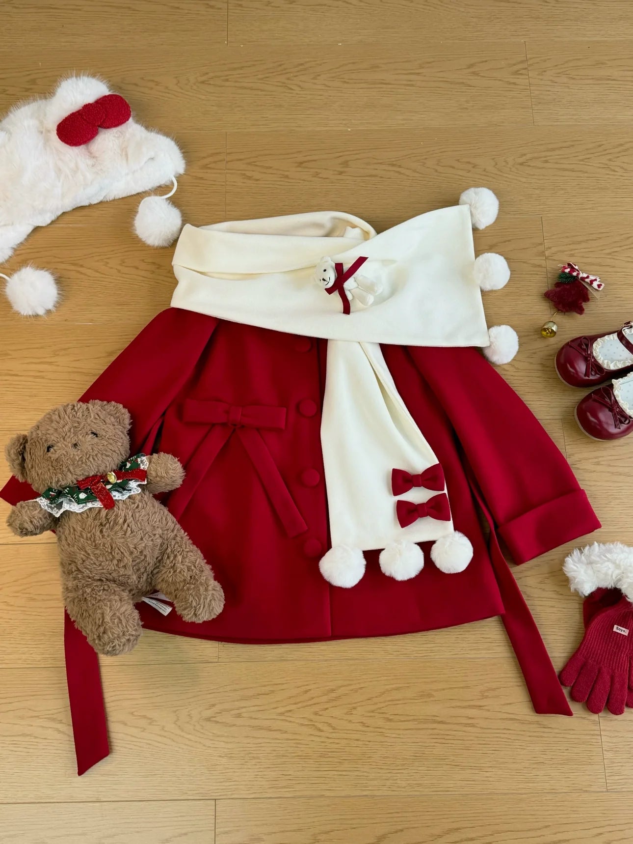 Platycodon House - Winter Sweet Lolita Coat Long Scarf Outerwear