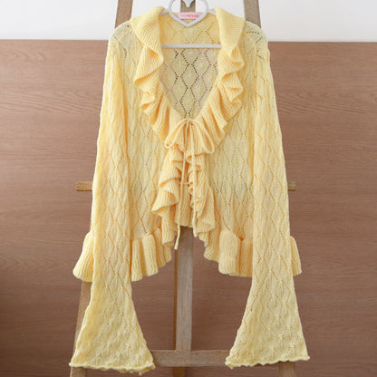 MIST - Sunset Bouquet - Elegant Lolita Cardigan, Flounce Hem