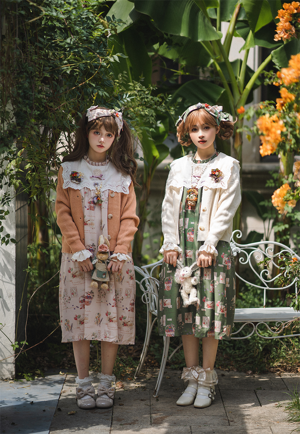 Miss Point - Flowers with Alice - Vintage Lolita Winter Fall Knitted Sweater Coat