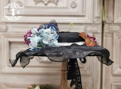 Miss Point - Woody Rose - Elegant Flower Lolita Hat