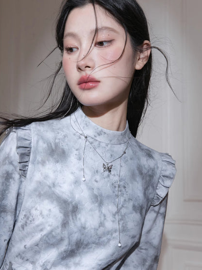 Spring print dress【s0000007223】