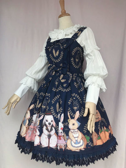 Yilia - Plush Size Lolita Mutton Sleeve Blouse