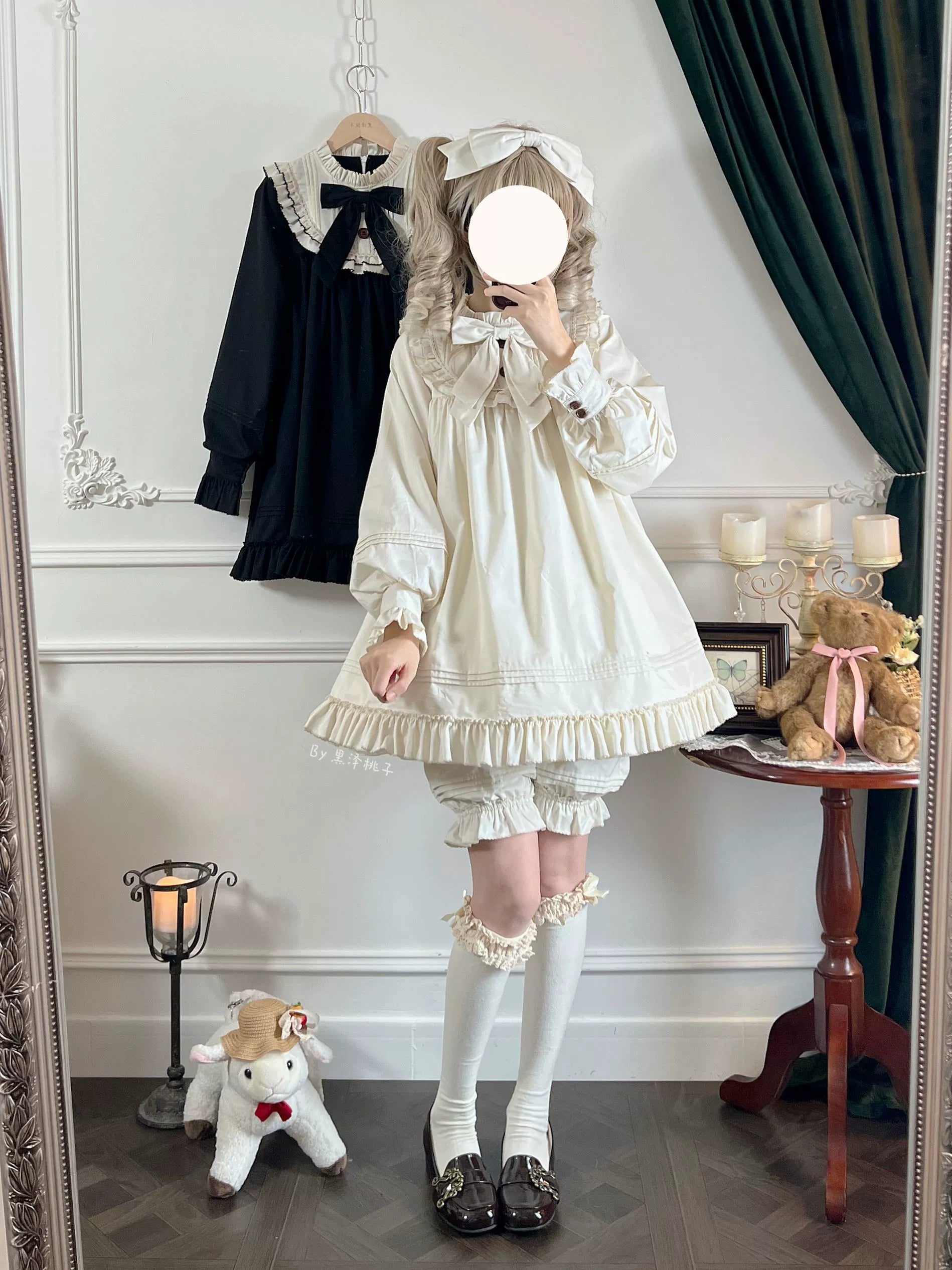 Uncle's Workshop - Lullaby - Cotton Lolita OP Dress Kawaii Lolita Bloomers