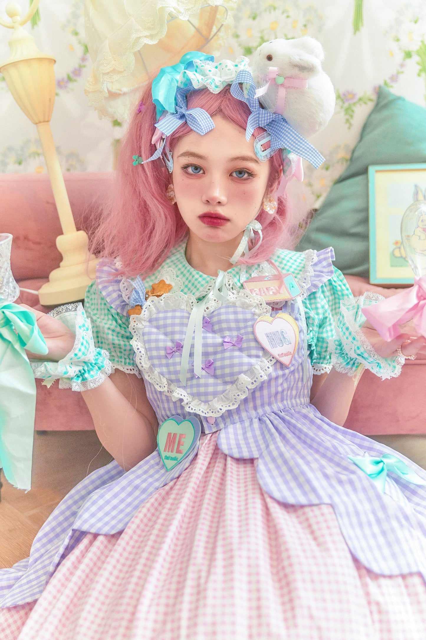 Fluff Mollie - Bean Breakfast - Sweet Lolita Overskirt Daily Daily Petaled Skirt