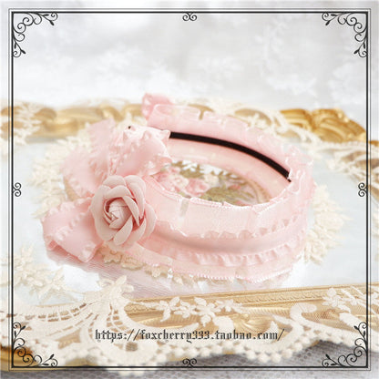 Fox Cherry - Sweet Lolita Bow Hairband Hairclip