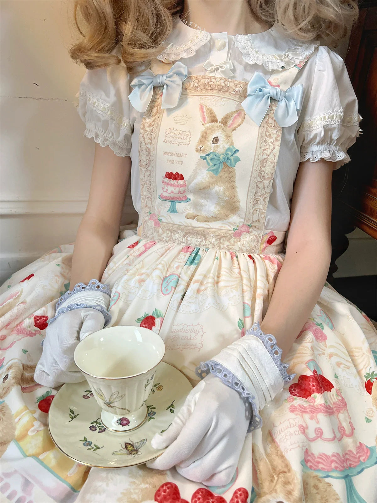 Dark Star Island - Honey Bunny Cake - Sweet Lolita JSK/OP/Strap SK/Shirt