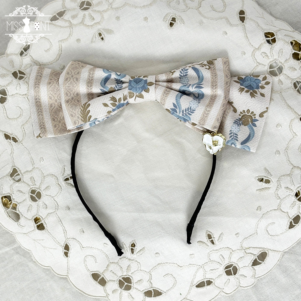 Miss Point - Lilyka Garden - Classic Lolita Headdress and Necklace Brooch Bow Trailing
