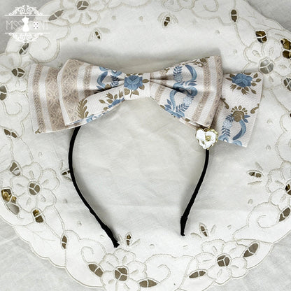 Miss Point - Lilyka Garden - Classic Lolita Headdress and Necklace Brooch Bow Trailing