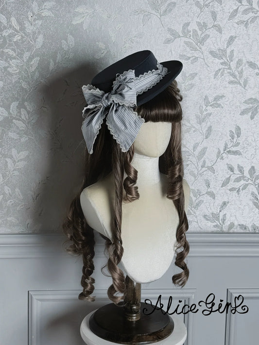 Alice Girl - Duke of Victoria - Classic Lolita Top Hat & Brooch