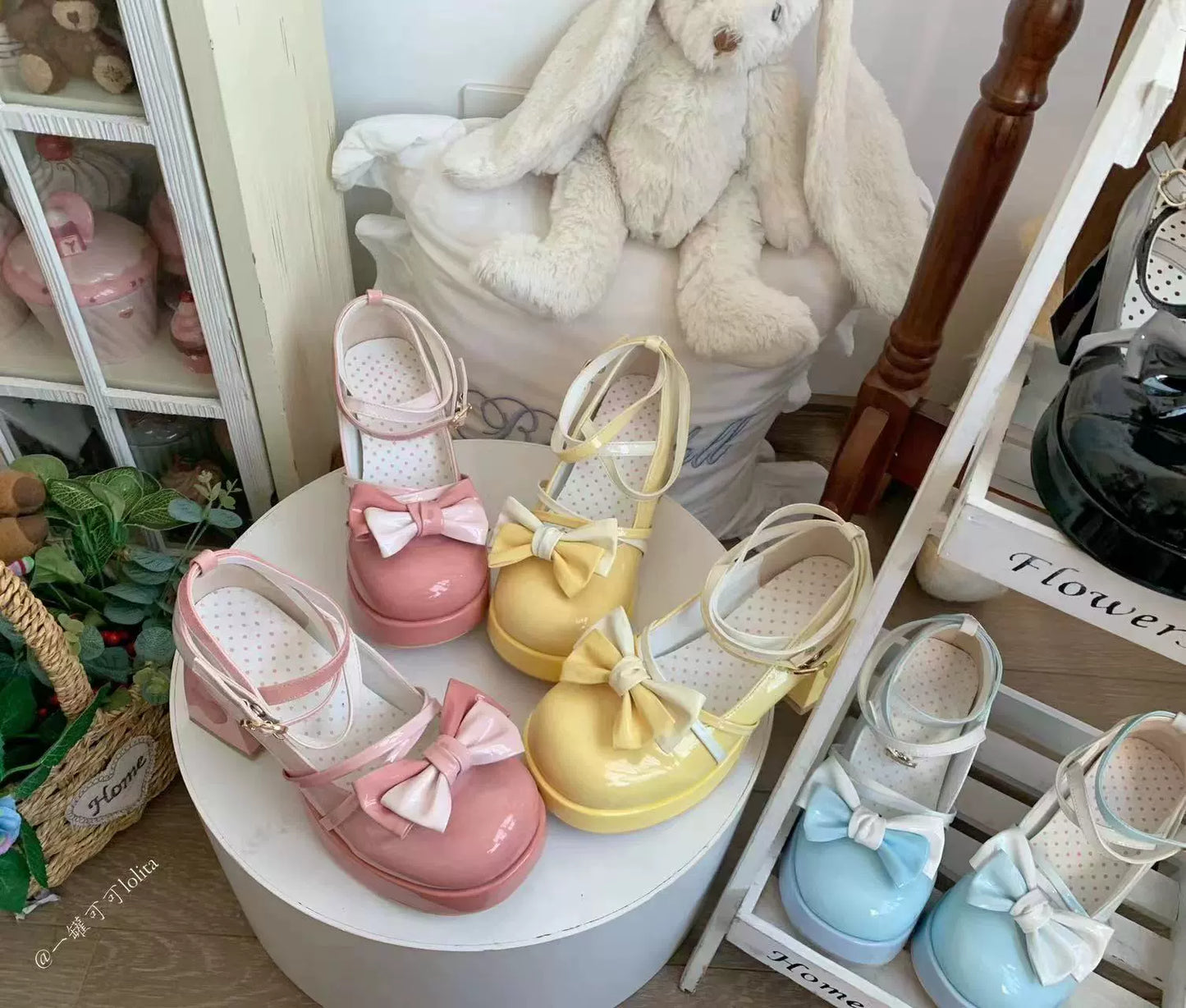 A Can of Cocoa - Heart Function - Sweet Lolita Shoes Gradient Color High Heels