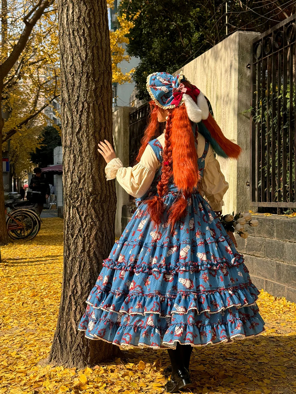 Miss Point - Forest Berry Bunny - Sweet Lolita JSK Elegant Bunny Print Dress