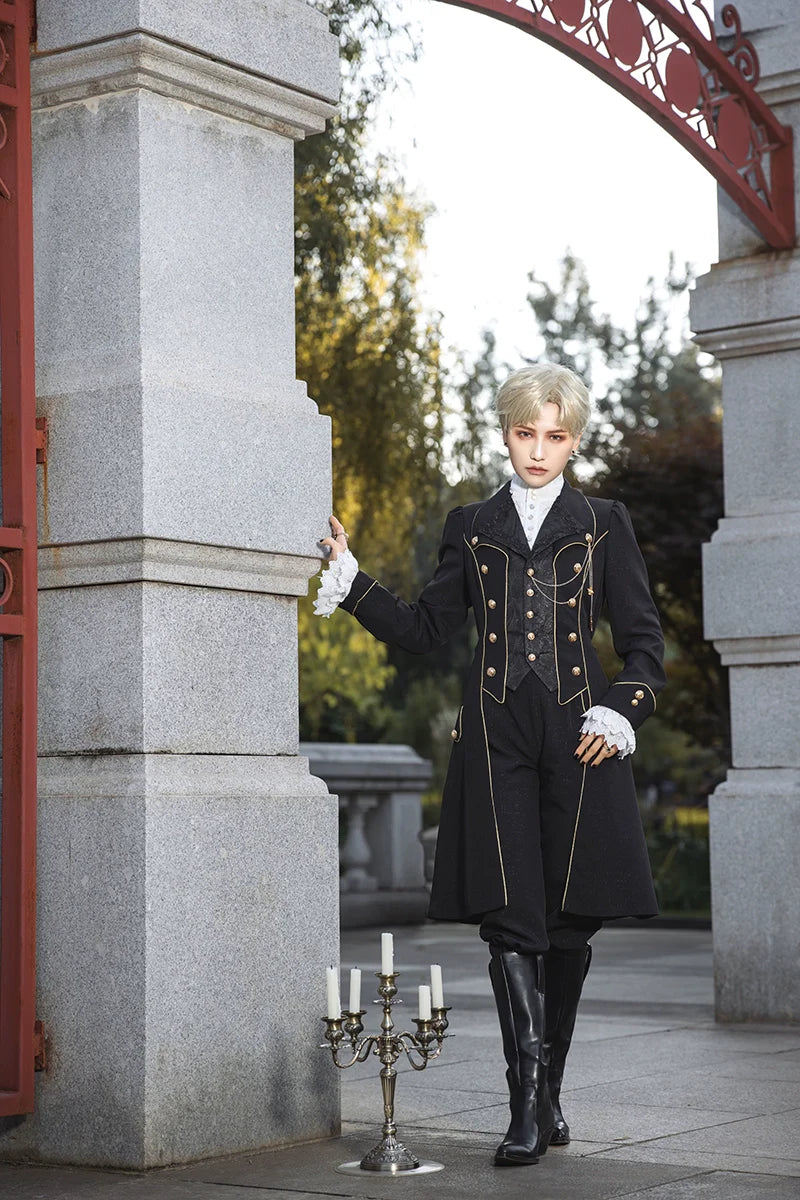 Immortal Thorn - Forever Rose - Ouji Lolita Coat Prince Handsome Wind Coat