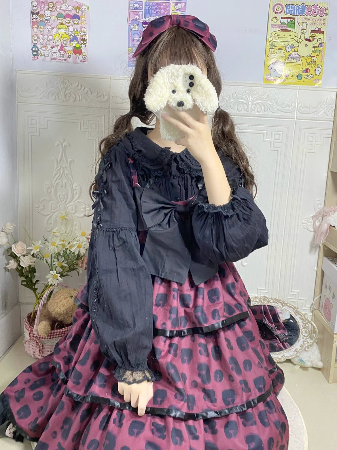 DMFS Lolita - Sweet Lolita Shirt Doll Collar Blouse High-waisted