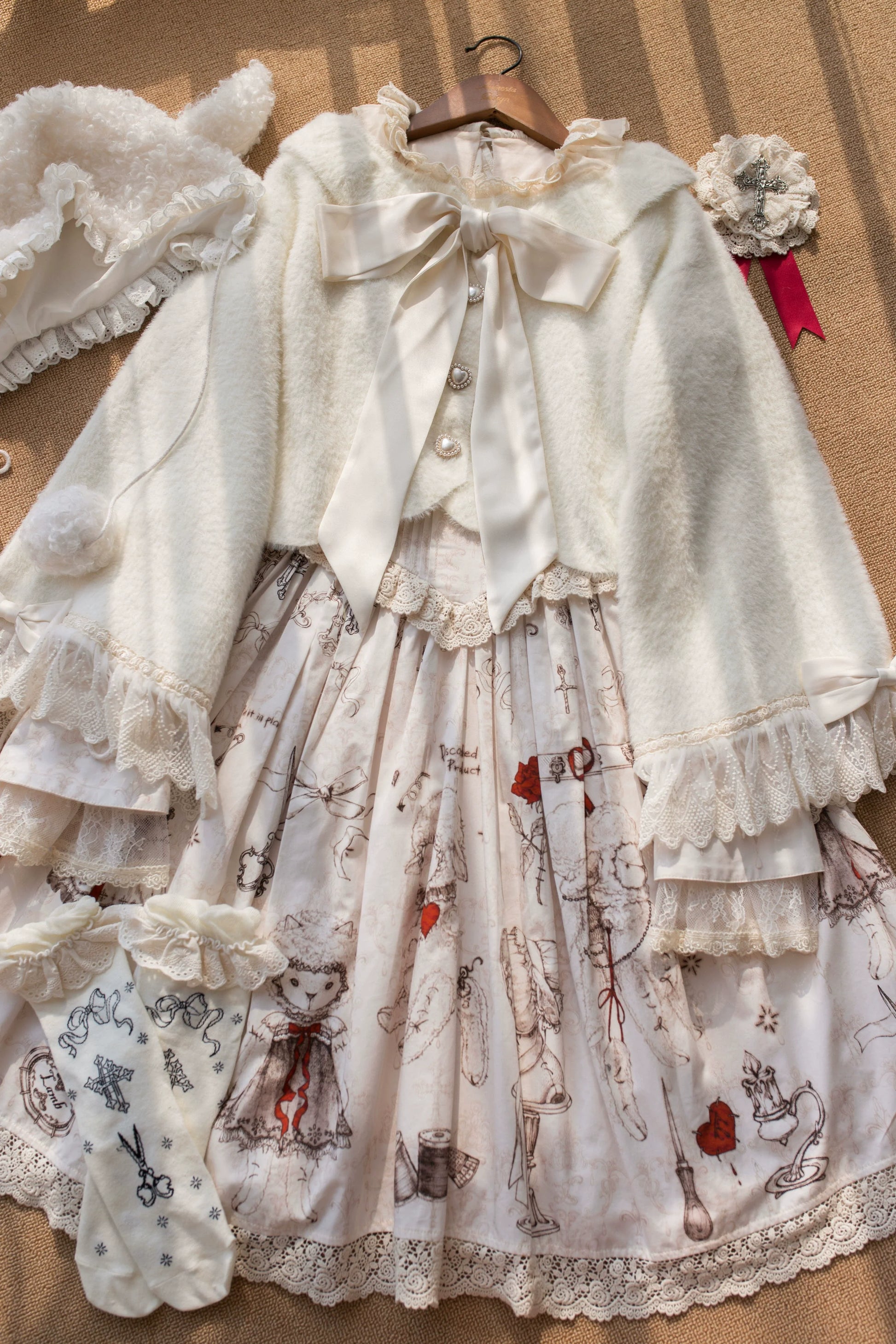 MIST - Qian's Letter - Sweet Lolita Sweater Winter Cardigan Coat