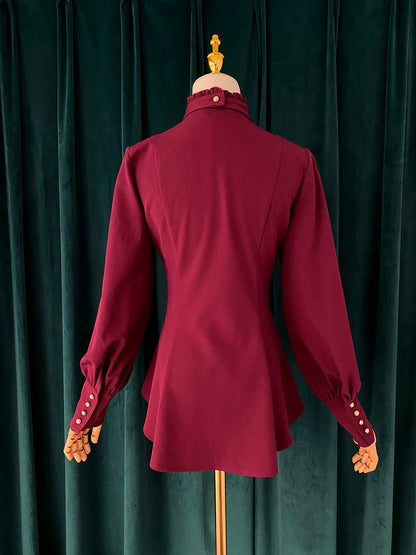 Little Dipper - Elegant Lolita Mutton Sleeve Stand Collar Blouse