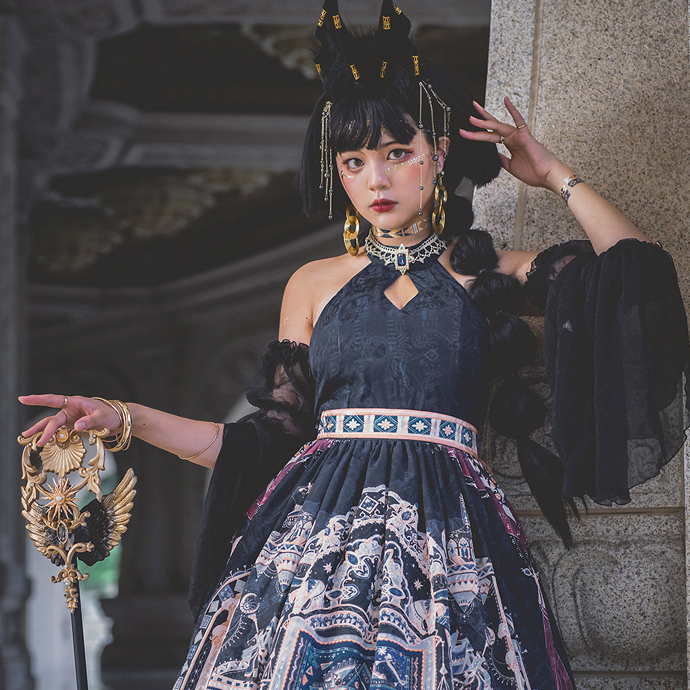 Miss Point - Dusk Bester - Egyptian Lolita Brooch Waistband Shawl