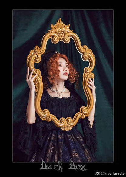 Rose of Sharon - Pearl Chain Lace Bow Lolita Kawaii Necklace