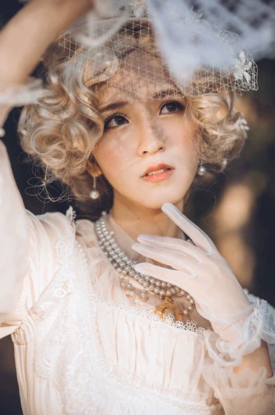 Rose of Sharon - Manor Ball II - Retro Lolita Necklace Pearl Necklace