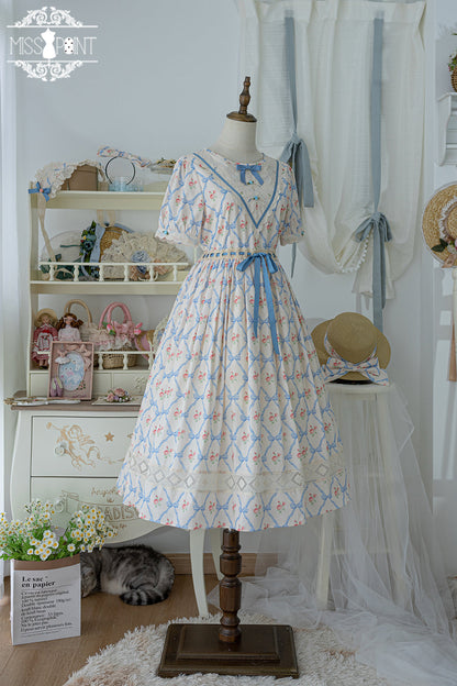 Miss Point - Happy Summer Elegant Lolita Floral OP Dress