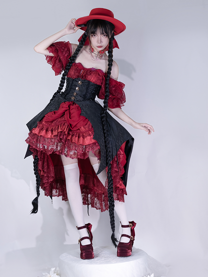 Dreamland - Floating Dream Lily - Elegant Lolita High Heel Shoes, Detachable Bow