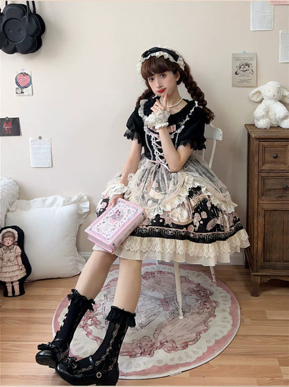 Sweet Date - Wedding Lolita Dress Bridal Elegant Retro JSK Daily Lolita Shirt