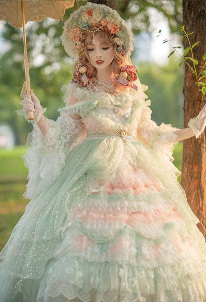 Cat Fairy - The Floating Fireflies and Dreams - Gorgeous Wedding Lolita Tea Party Dress