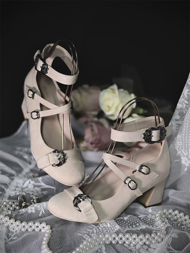MR.Qiutian - Velia - Elegent Lolita Shoes CLA Thick Heel Shoes