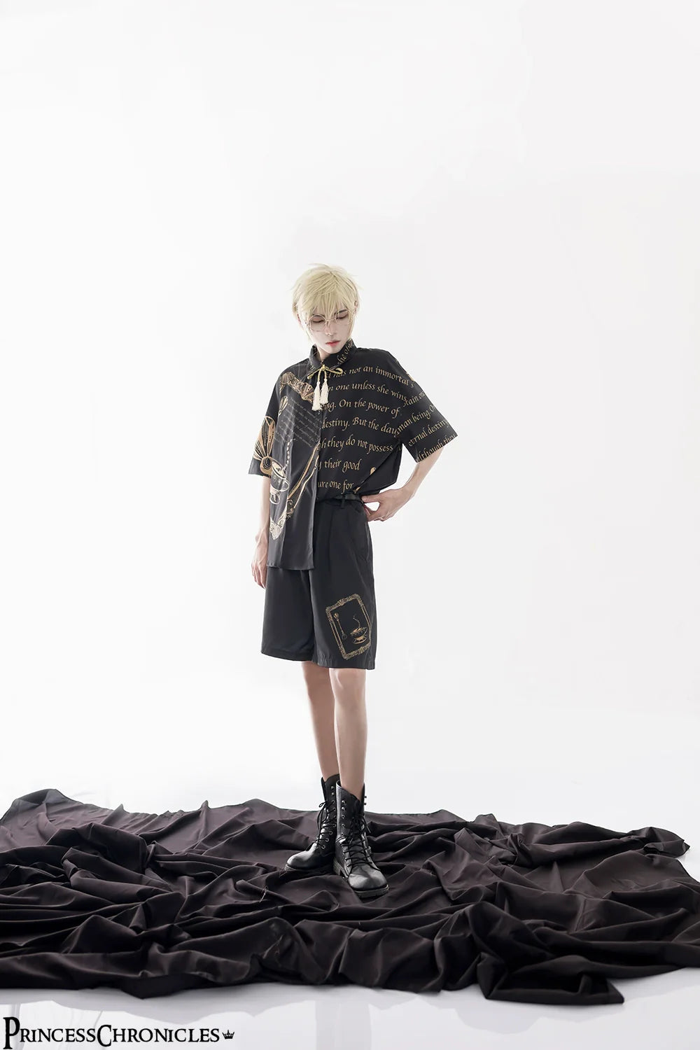 Princess Chronicles - Dark Fairy Tale - Ouji Lolita Casual Shorts Shirts