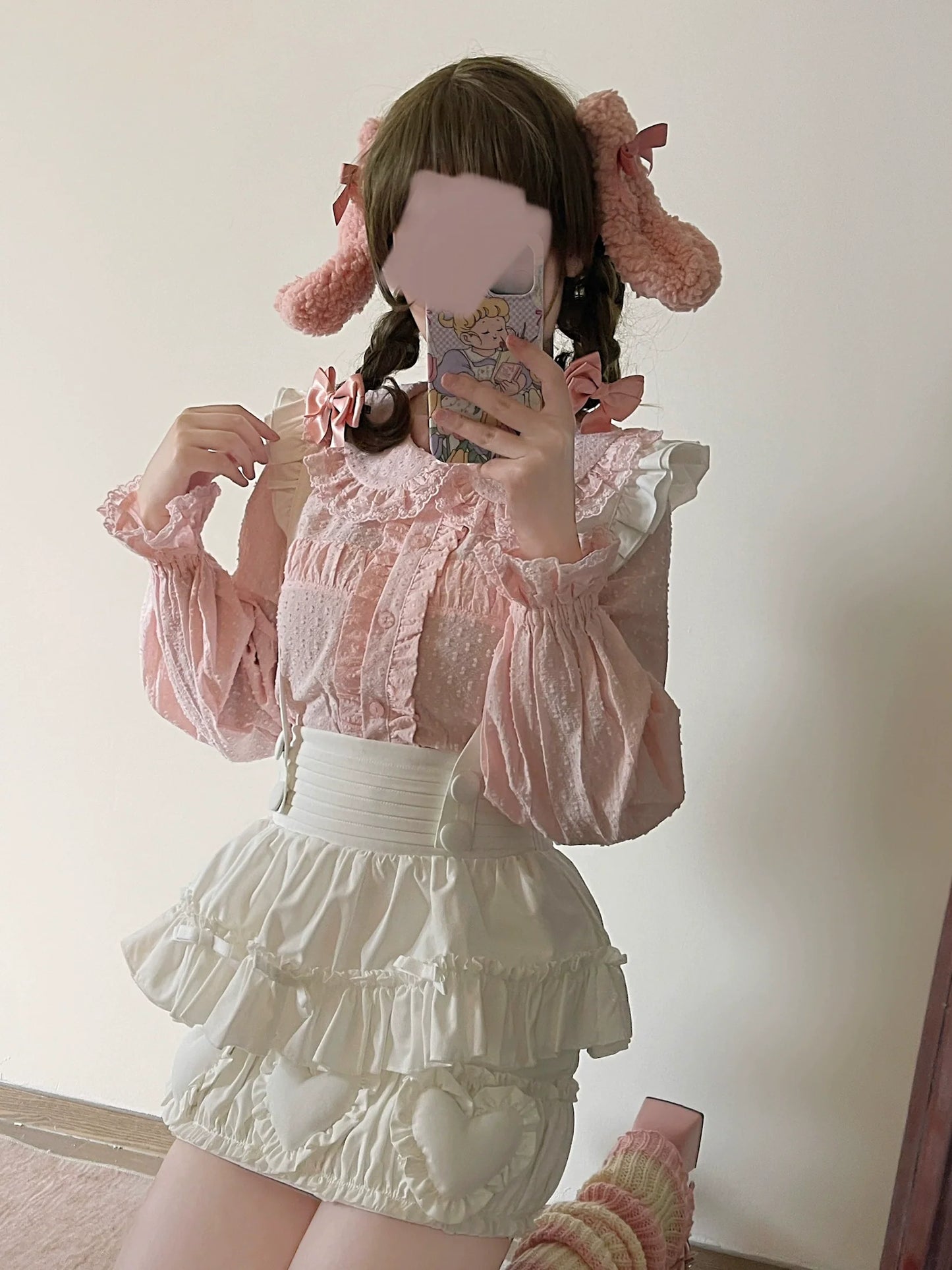MIST - Tianmi - Sweet Lolita Blouse Long Sleeve Doll Collar Thin Shirt