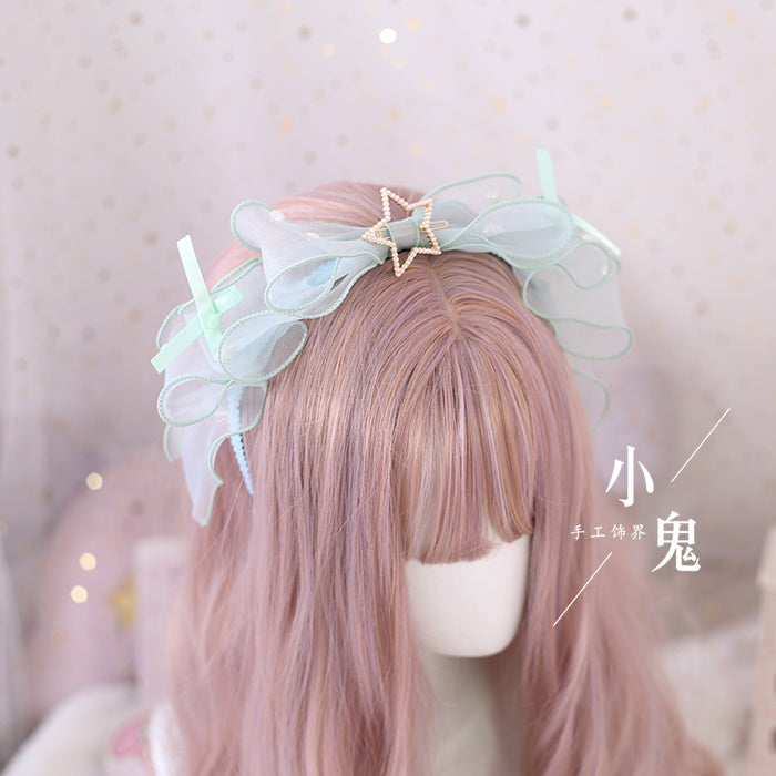 Xiaogui - Daily Lolita KC, Bow Pearl Headband