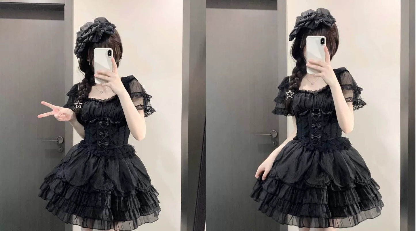 Original Design - Heart Flutter Love - Sweet Lolita Accessoriy Set and Inner Wear Multicolors