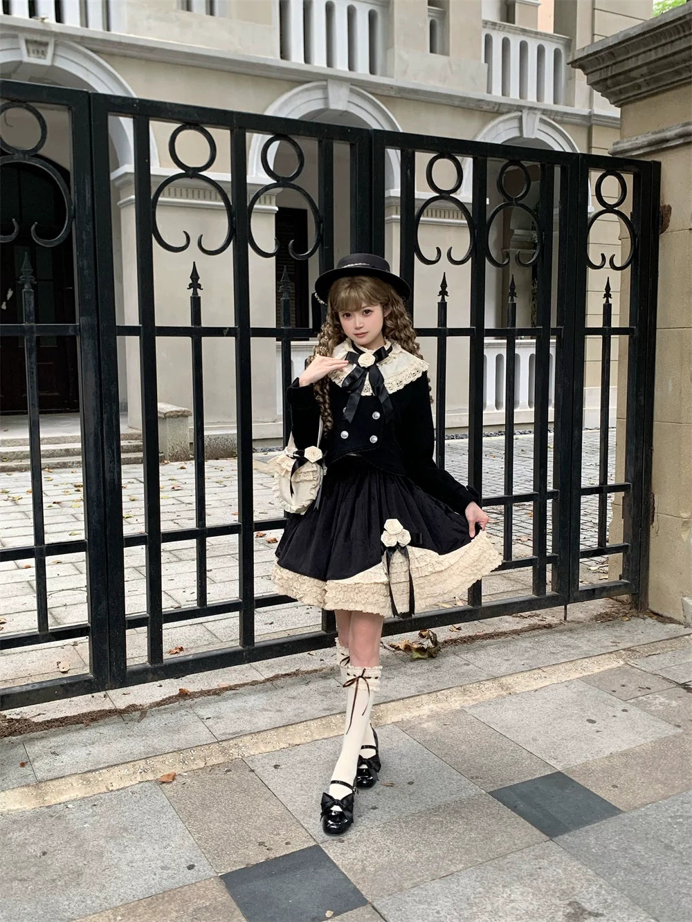 LeMiroir - Winter Solstice - Elegant Lolita Winter Short Coat & SK