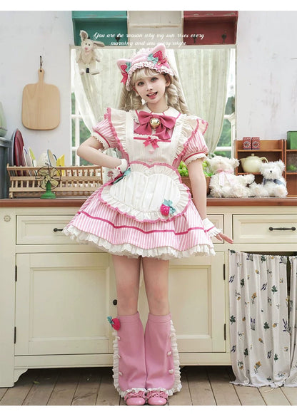 Sakurahime - Berry Bubble - Cute Lolita OP Dress Two Kawaii Styles