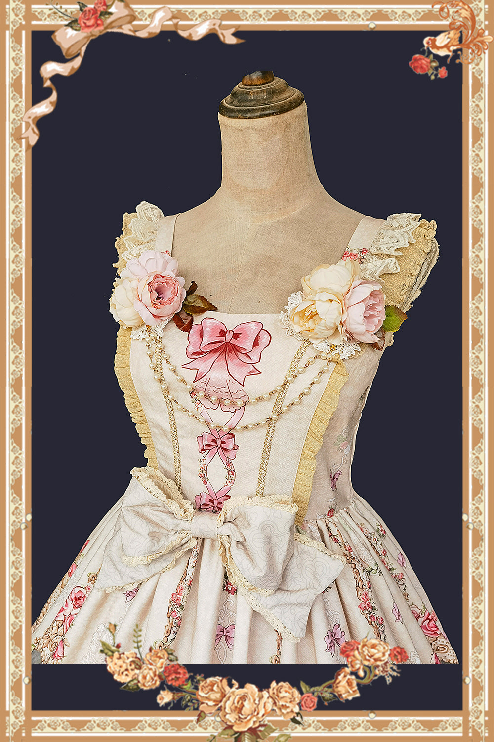 Infanta - Fairytale Town Prom - Printed Tea Party Classic Lolita JSK Suit