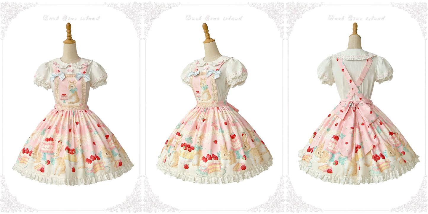 Dark Star Island - Honey Bunny Cake - Sweet Lolita JSK/OP/Strap SK/Shirt