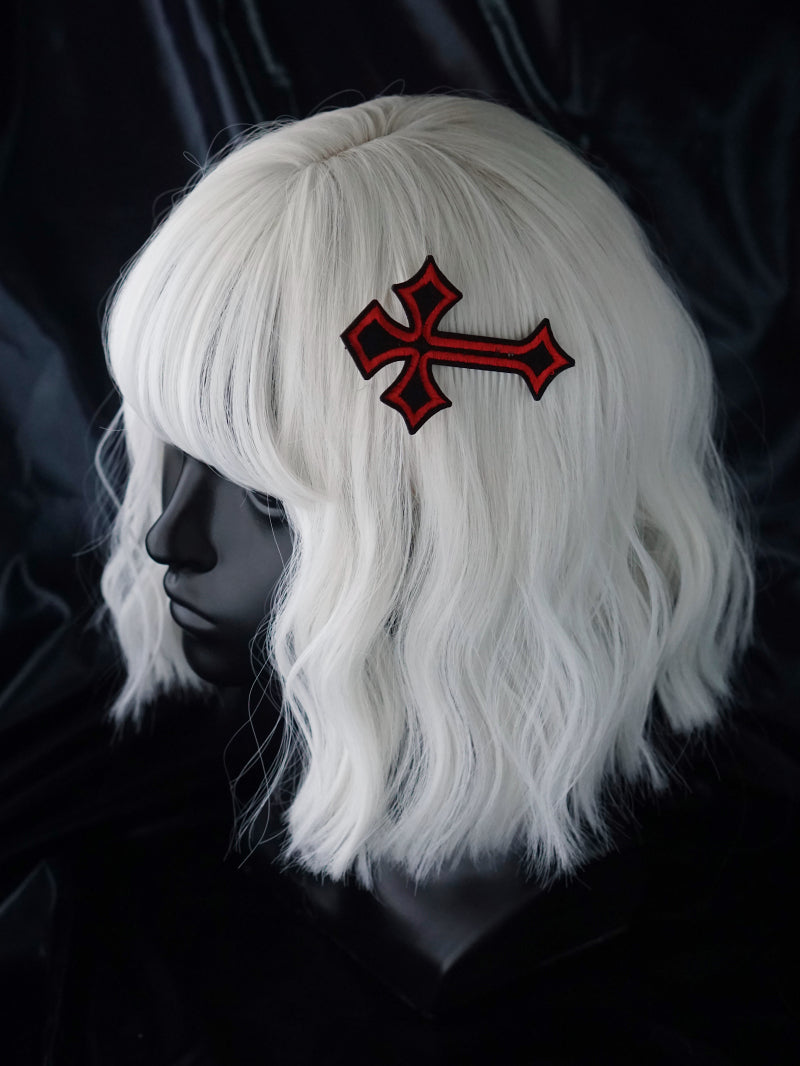 Strange Sugar - Gothic Lolita Cross Shaped Hair Clips