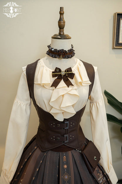 Miss Point - Demon Hunter's Diary - Gothic Lolita PU Leather Vest