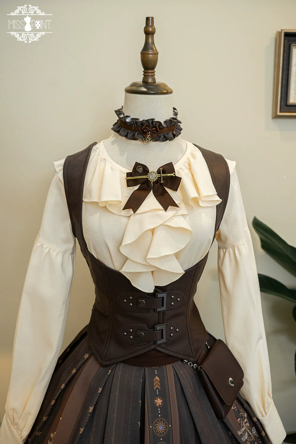 Miss Point - Demon Hunter's Diary - Gothic Lolita PU Leather Vest