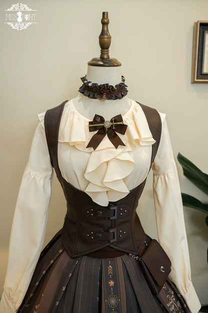 Miss Point - Demon Hunter's Diary - Gothic Lolita PU Leather Vest