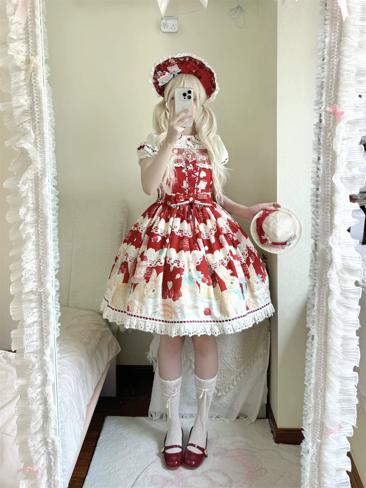 Dark Star Island - Honey Bunny Cake - Sweet Lolita JSK/OP/Strap SK/Shirt