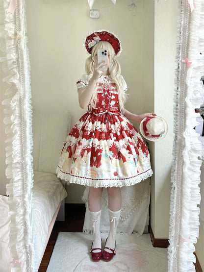 Dark Star Island - Honey Bunny Cake - Sweet Lolita JSK/OP/Strap SK/Shirt