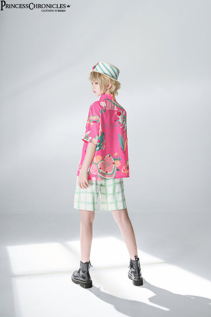 Princess Chronicles - Summer Printed Blouse and Shorts