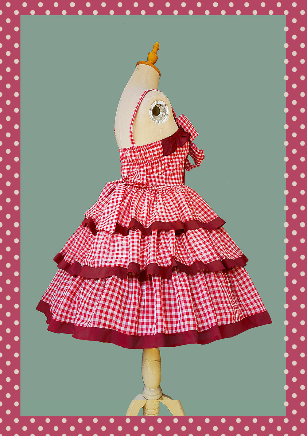 Infanta - Cloth Cat - Kawaii Lolita JSK Multi-Color Tiered Ruffles Dress