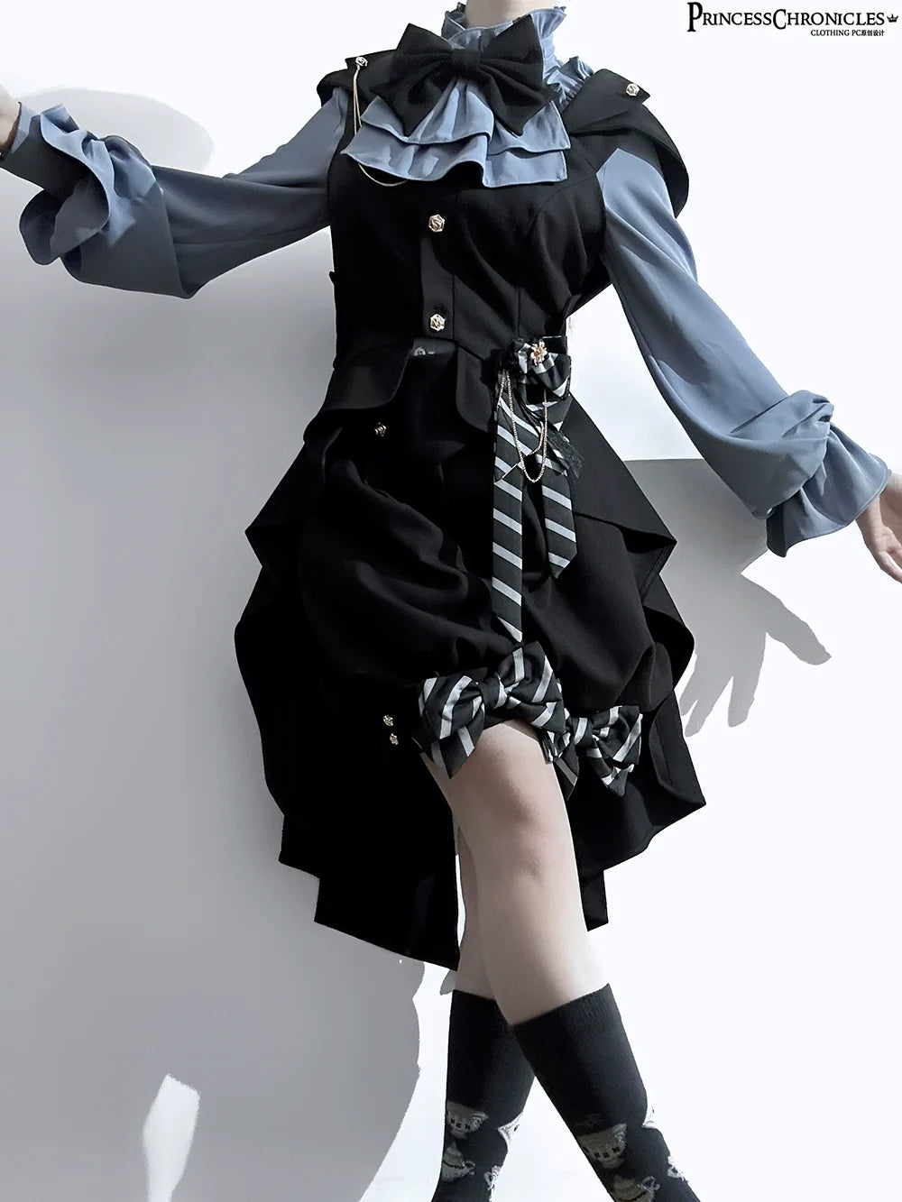 Princess Chronicles - Narrative Rule - Ouji Lolita Shorts Set, Long Vest