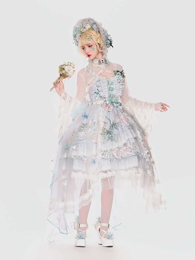 Youpairui - Sylph - Classic Lolita Tea Party Green Jumper Dress