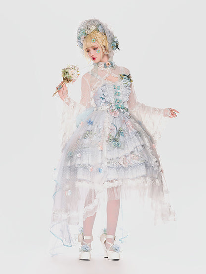 Youpairui - Sylph - Classic Lolita Tea Party Green Jumper Dress