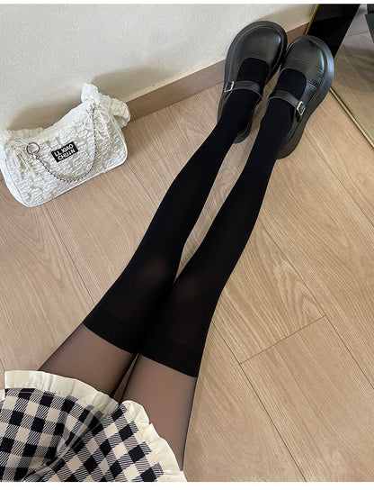 Velvet Solid Summer Lolita Calf Socks Knee Socks
