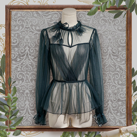 FunCcino - Dense Forest Corridor - Elegant Lolita Blouse and Cape